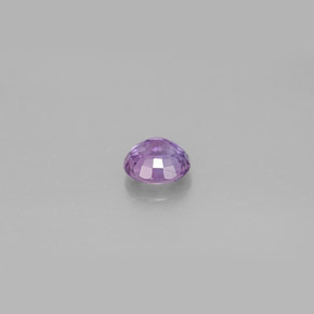 Zaffiro naturale viola da 0,58 ct, taglio rotondo, VVS