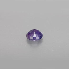Zaffiro naturale viola da 0,62 ct, taglio rotondo, VS