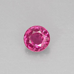 Zaffiro naturale rosa da 0,37 ct, taglio rotondo, VS-SI