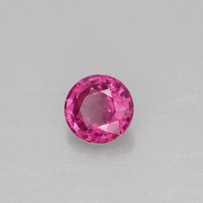 Zaffiro naturale rosa da 0,37 ct, taglio rotondo, VS-SI