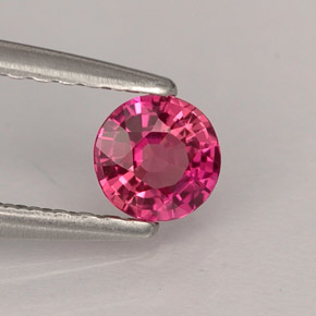 Zaffiro naturale rosa da 0,37 ct, taglio rotondo, VS