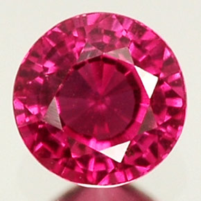 Zaffiro naturale rosa da 0,40 ct, taglio rotondo, VS