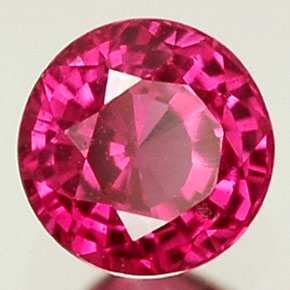 Zaffiro naturale rosa da 0,40 ct, taglio rotondo, VS