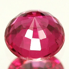 Zaffiro naturale rosa da 0,40 ct, taglio rotondo, VS