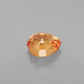 Zaffiro naturale arancione da 1,35 ct, a forma di cuore, VVS-VS
