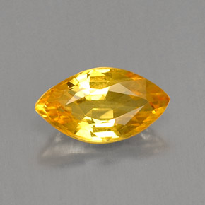 Zaffiro naturale giallo da 0,99 ct, marchesa, VS