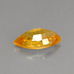 Zaffiro naturale giallo da 0,99 ct, marchesa, VS