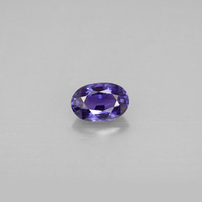 Zaffiro naturale viola da 0,65 ct, taglio ovale, VVS-VS