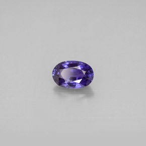 Zaffiro naturale viola da 0,65 ct, taglio ovale, VVS-VS
