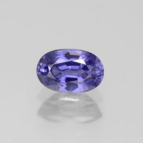 Zaffiro naturale viola da 0,67 ct, taglio ovale, VS