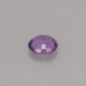 Zaffiro naturale viola da 0,55 ct, taglio rotondo, VVS-VS