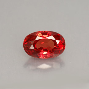 Zaffiro naturale arancione da 0,92 ct, taglio ovale, VVS-VS