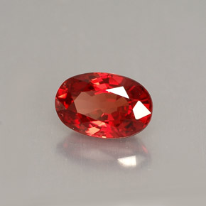 Zaffiro naturale arancione da 0,92 ct, taglio ovale, VVS-VS