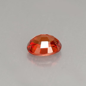 Zaffiro naturale arancione da 0,90 ct, taglio ovale, VS