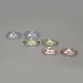 Zaffiro naturale multicolore da  ct, marchesa, VVS-VS