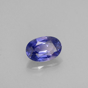 Zaffiro naturale viola da 0,60 ct, taglio ovale, VVS-VS