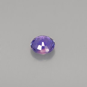Zaffiro naturale viola da 0,51 ct, taglio rotondo, VVS-VS