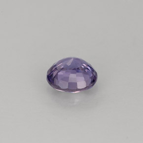 Zaffiro naturale viola da 0,65 ct, taglio rotondo, VVS-VS