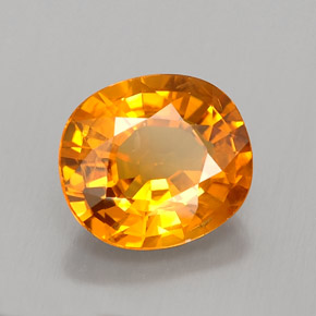 Zaffiro naturale arancione da 1,81 ct, taglio ovale, VS-SI