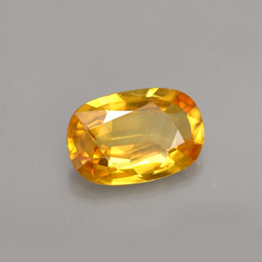 Zaffiro naturale giallo da 1,50 ct, taglio ovale, VS