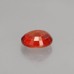 Zaffiro naturale arancione da 1,09 ct, taglio ovale, VS