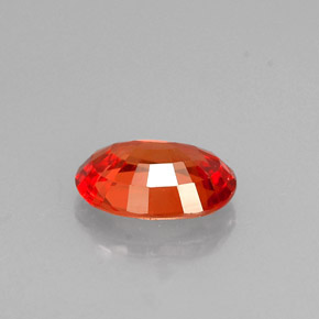 Zaffiro naturale arancione da 1,22 ct, taglio ovale, VVS-VS