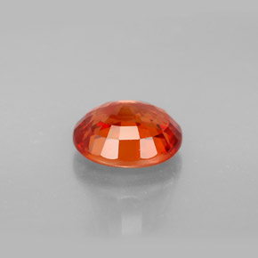 Zaffiro naturale arancione da 2,50 ct, taglio ovale, VVS-VS