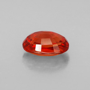 Zaffiro naturale arancione da 2,07 ct, taglio ovale, VVS-VS