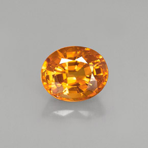 Zaffiro naturale giallo da 1,67 ct, taglio ovale, VS-SI