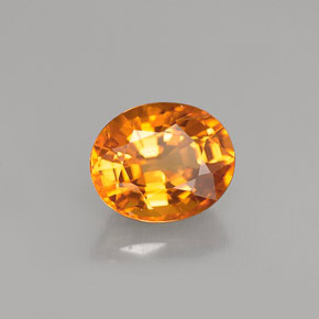 Zaffiro naturale giallo da 1,67 ct, taglio ovale, VS-SI