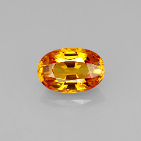 Zaffiro naturale giallo da 1,36 ct, taglio ovale, VVS-VS