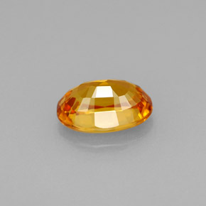 Zaffiro naturale giallo da 1,36 ct, taglio ovale, VVS-VS