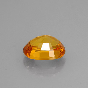 Zaffiro naturale giallo da 1,41 ct, taglio ovale, VVS-VS