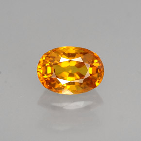 Zaffiro naturale giallo da 1,52 ct, taglio ovale, VVS-VS