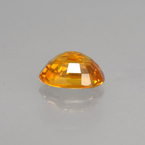Zaffiro naturale giallo da 1,52 ct, taglio ovale, VVS-VS