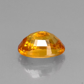 Zaffiro naturale giallo da 1,33 ct, taglio ovale, VVS-VS