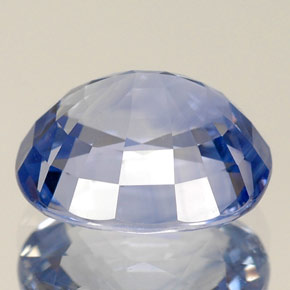 Zaffiro naturale blu da 5,17 ct, taglio a cuscino, VS