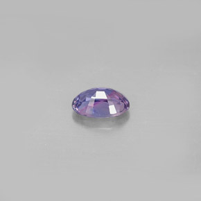 Zaffiro naturale viola da 0,63 ct, taglio ovale, VS