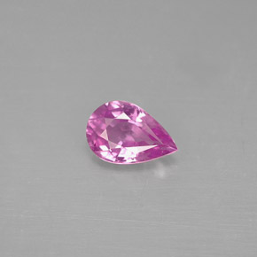 Zaffiro naturale rosa da 0,46 ct, taglio a pera, VS-SI