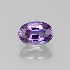 Zaffiro naturale viola da 0,61 ct, taglio ovale, VS