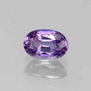 Zaffiro naturale viola da 0,61 ct, taglio ovale, VS