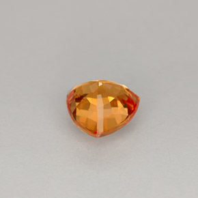 Zaffiro naturale arancione da 1,11 ct, trillion, VS
