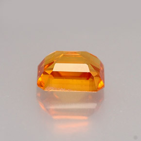 Zaffiro naturale giallo da 0,97 ct, taglio smeraldo, VVS