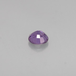 Zaffiro naturale viola da 0,47 ct, taglio rotondo, VS-SI