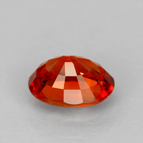 Zaffiro naturale arancione da 1,17 ct, taglio ovale, VVS-VS