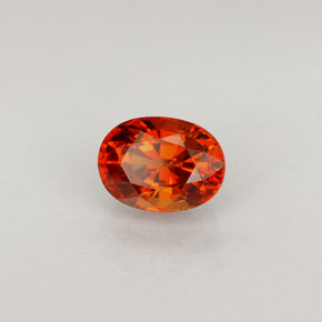 Zaffiro naturale arancione da 1,06 ct, taglio ovale, VVS-VS