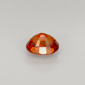 Zaffiro naturale arancione da 1,06 ct, taglio ovale, VVS-VS