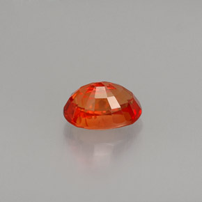 Zaffiro naturale arancione da 1,09 ct, taglio ovale, VS