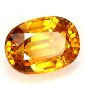 Zaffiro naturale giallo da 2,46 ct, taglio ovale, VVS-VS