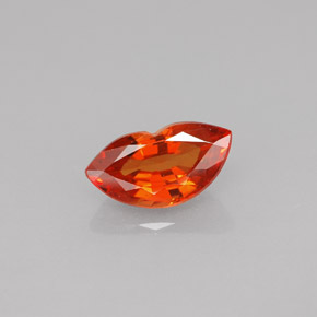 Zaffiro naturale arancione da 1,25 ct, forma fantasia, VS